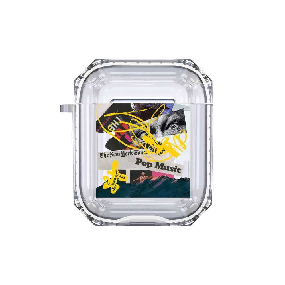 Yellow Brush Mountain Airpods Case