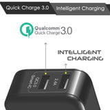 UNEED Dual USB Smart Wall Charger Qualcomm Quick Charge 3.0