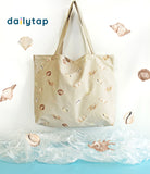 Mollusk and Star Fish Pattern Tote Bag Lipat