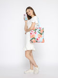 Peach & Flower Tote Bag