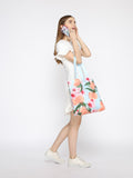 Peach & Flower Tote Bag